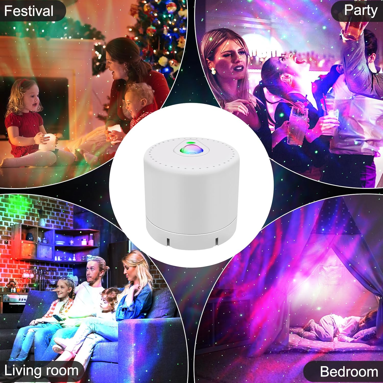 Detalle 2 de LED Star Galaxy projector with remote