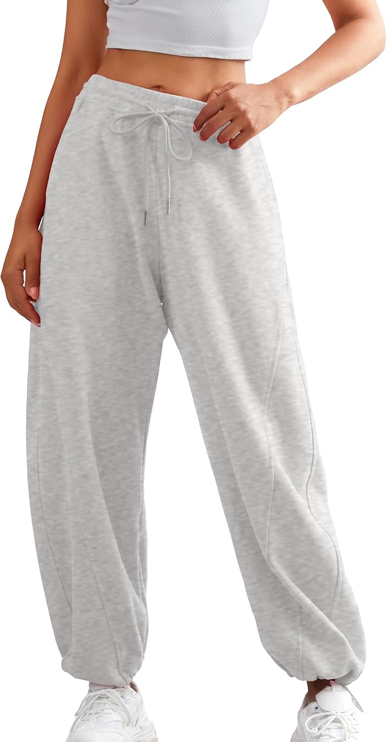 Detalle 2 de ELLEVEN Women's Wide-Leg Sweatpants, Cotton-Polyester Blend