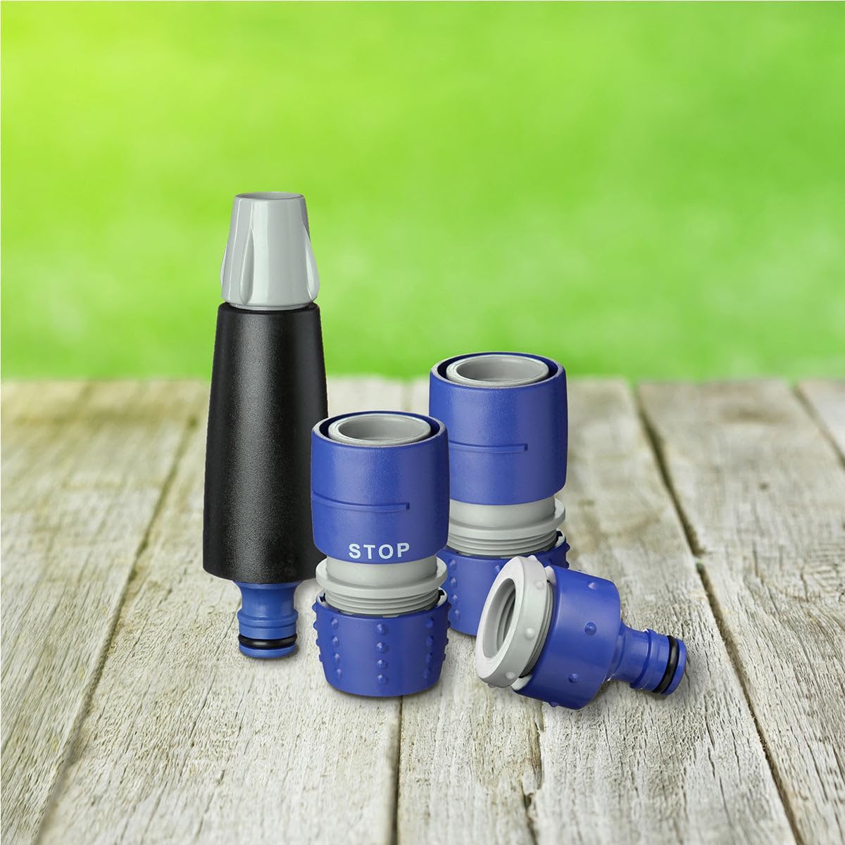 Thumbnail 5 de TATAY 0001402 Connettore rapido 16–22, Blu — kit completo irrorazione per terrazze e piccoli giardini