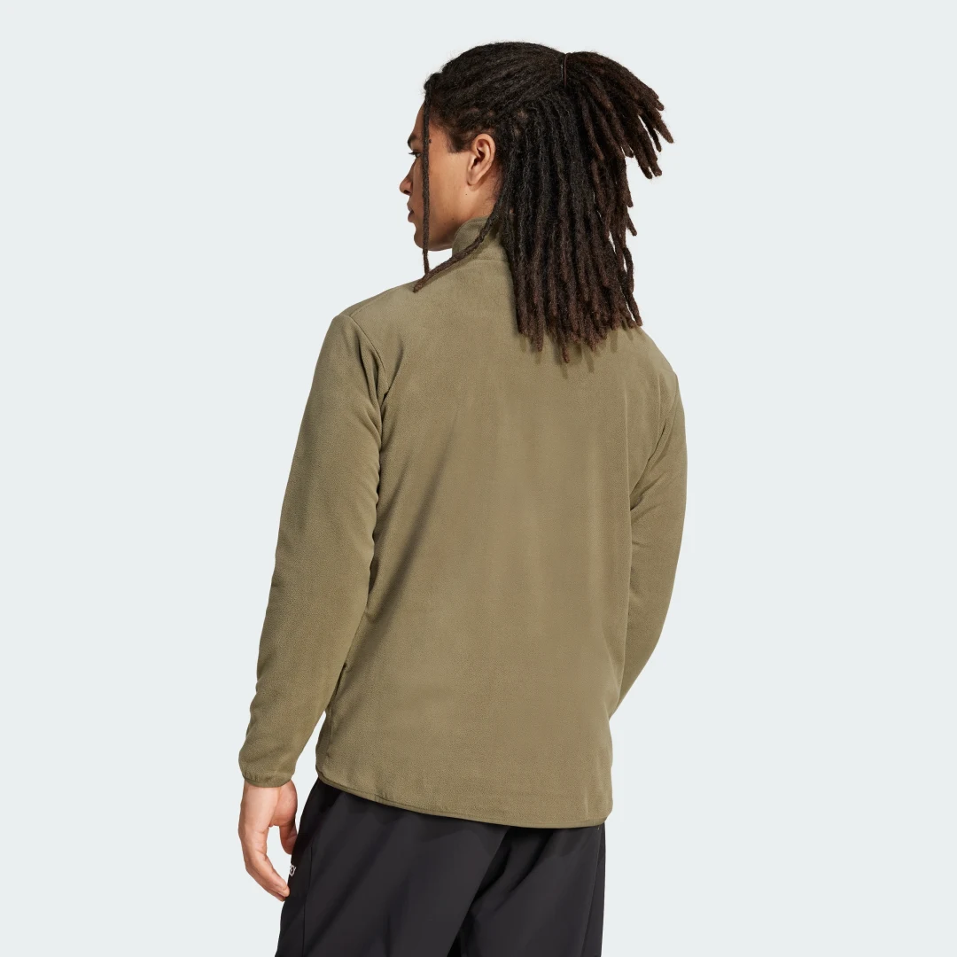 Detalle 2 de Sudadera de felpa con cremallera hasta el pecho Multi Essentials de Adidas
