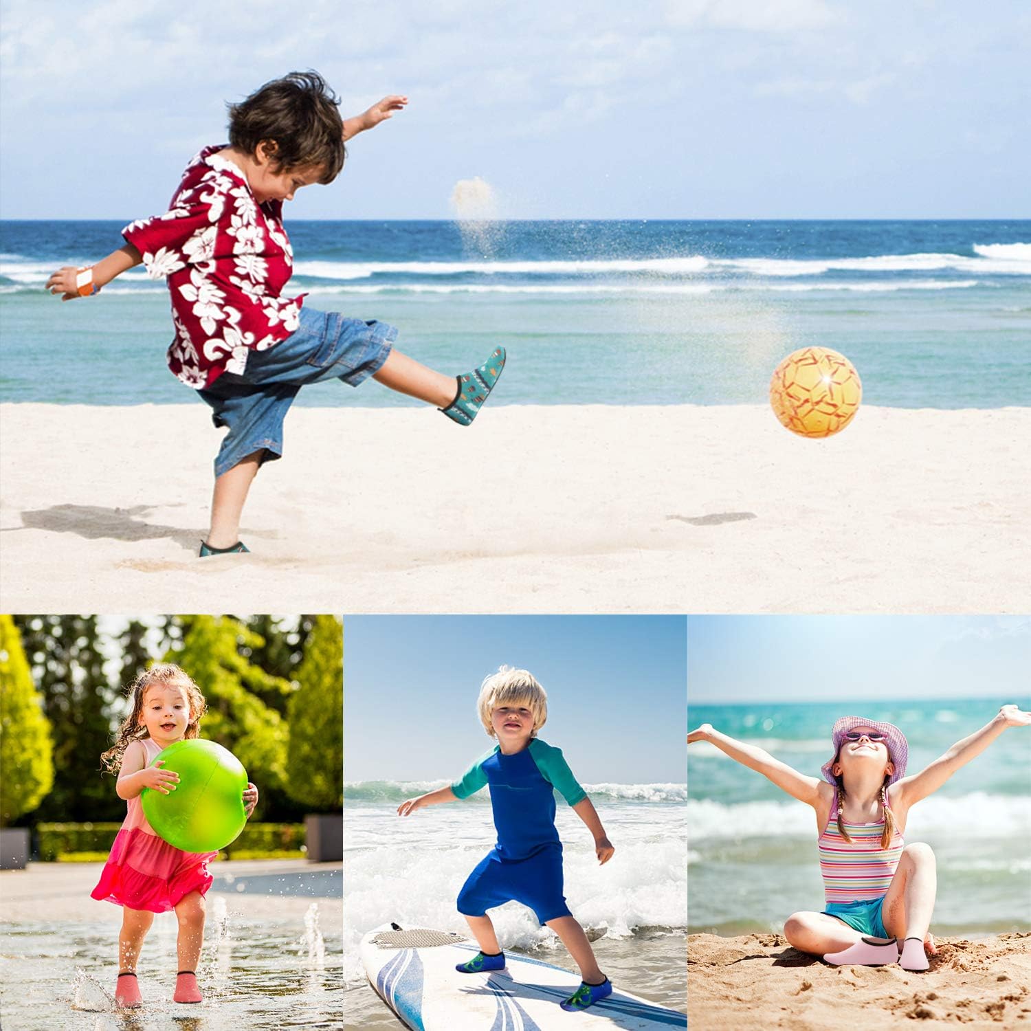 Thumbnail 1 de SAGUARO Kinder Badeschuhe Schwimmschuhe (21–35 EU) – schnell trocknend, rutschfest für Pool, Strand & Outdoor