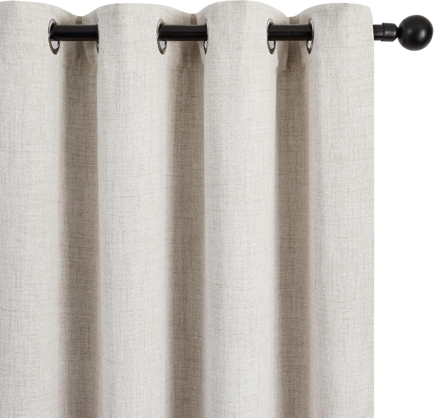 Thumbnail 6 de Deconovo Rideaux occultants en lin avec œillets 140 x 270 cm (lot de 2) — aspect unis et confort thermique