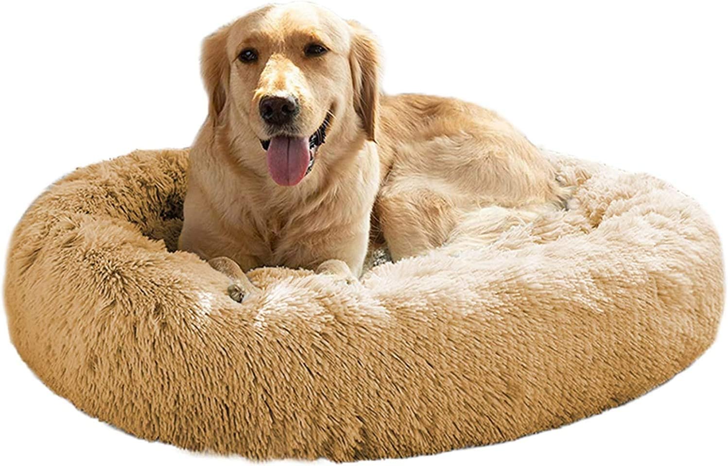 Thumbnail 5 de Mirkoo Cuddler Dog Bed: Soft Faux Fur Donut Bed with Non-Slip Base