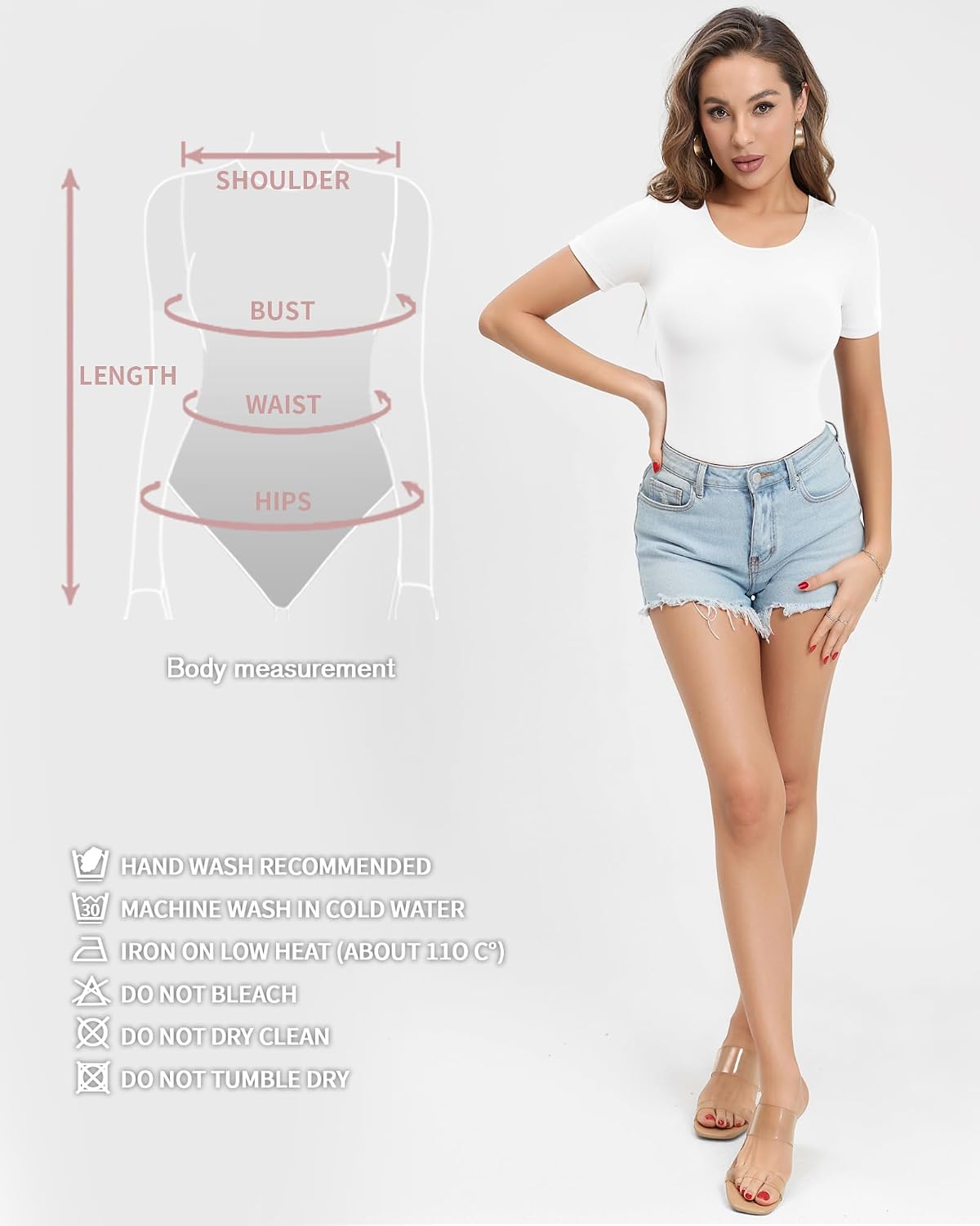 Detalle de ALGALAROUND bodysuit round neck short sleeve