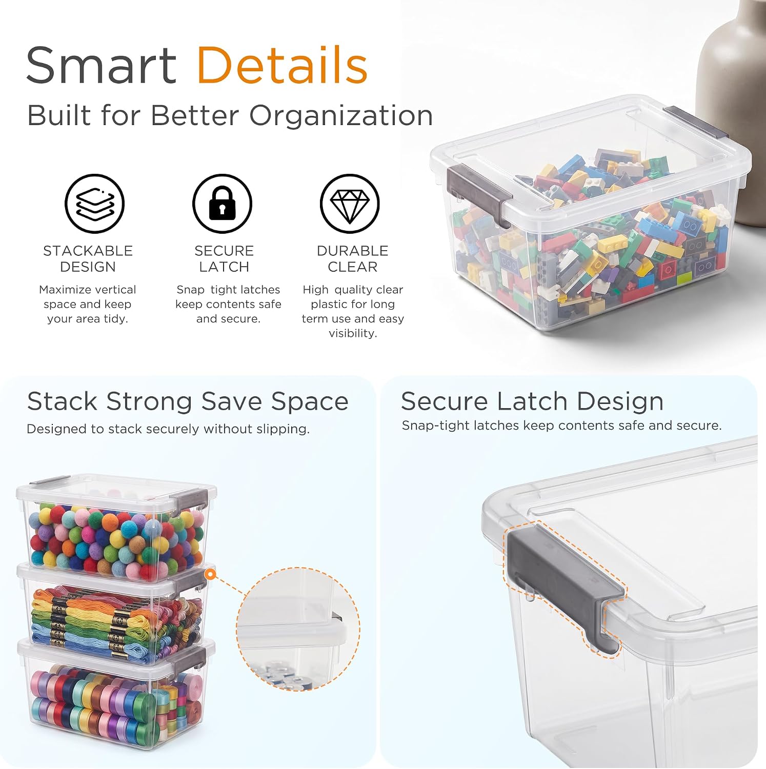 Detalle de Citylife 1.3 QT Storage Bins