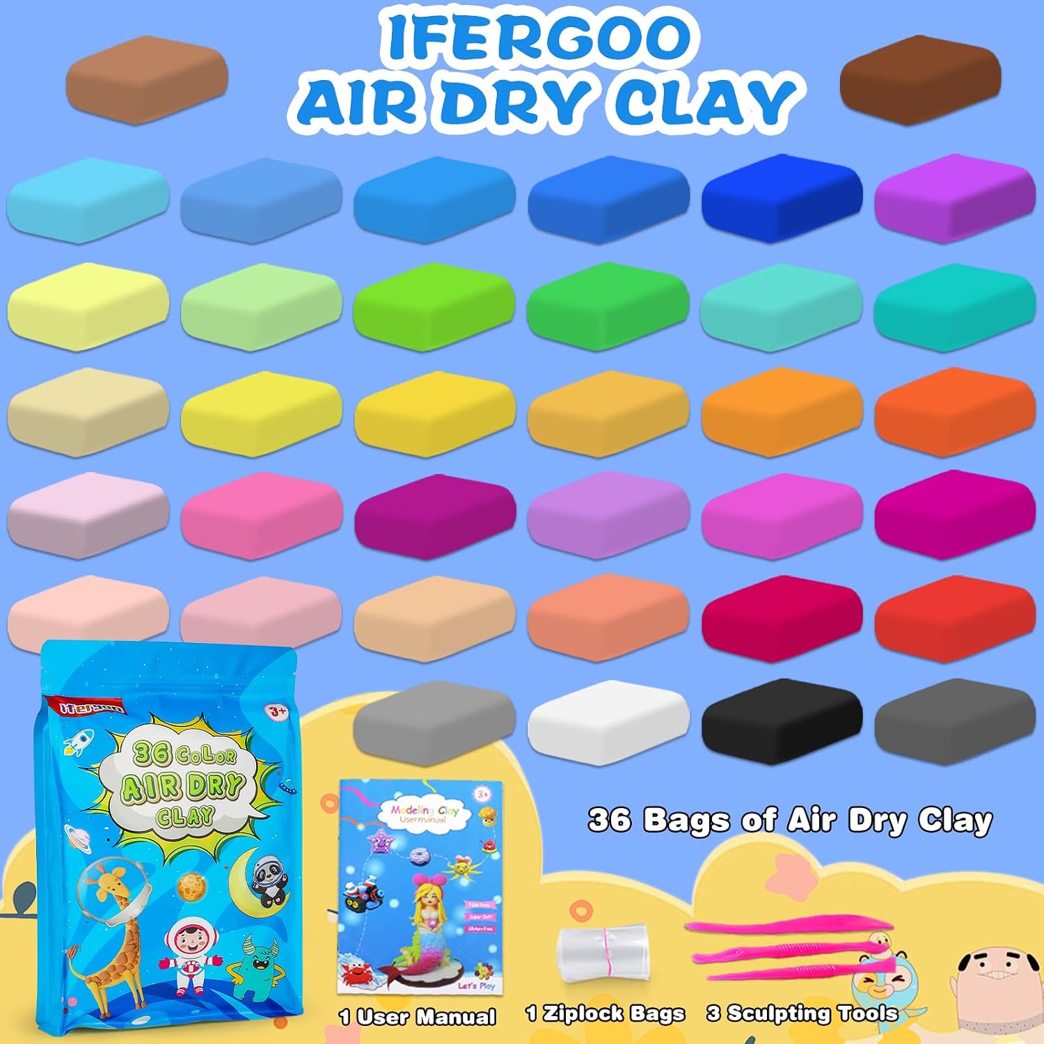 Detalle de ifergoo Air Dry Clay