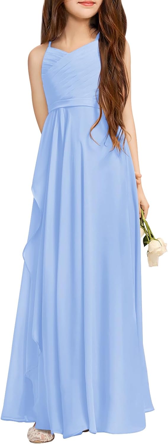 Thumbnail 3 de Imily Bela Girls A-Line Halter Dress: Junior Bridesmaid Flower Girl Gown