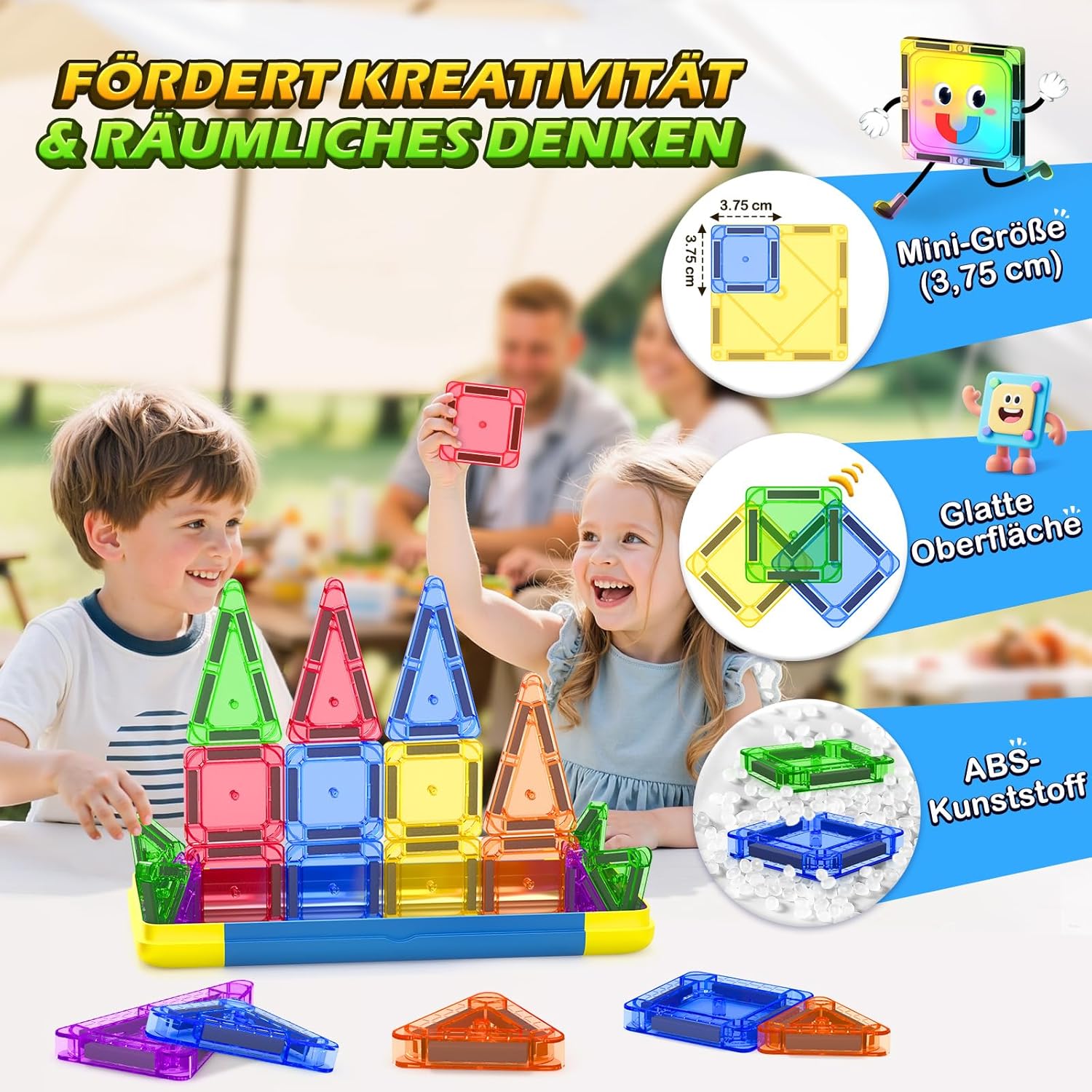 Detalle de Soyee Magnetische Bausteine Reiseset für Kinder