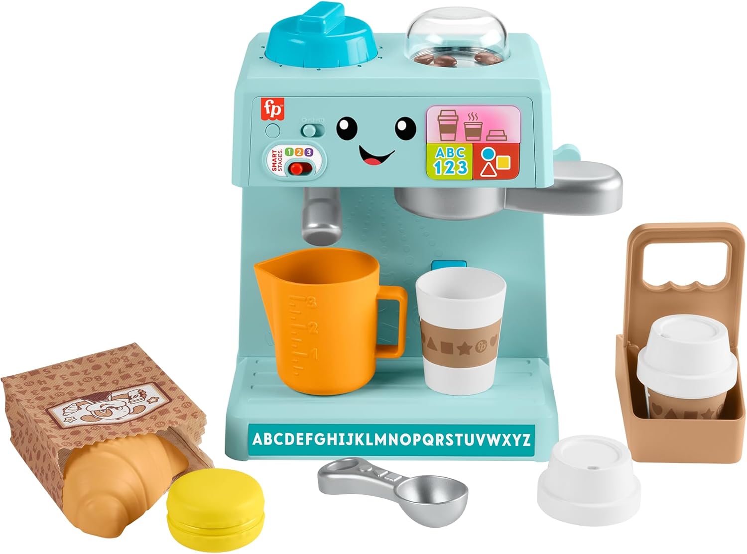 Thumbnail 6 de Fisher-Price Kleinkinderspielzeug „Mein Barista-Set“ (HYR98) mit Lernstufen und 10 Teilen ab 18 Monaten
