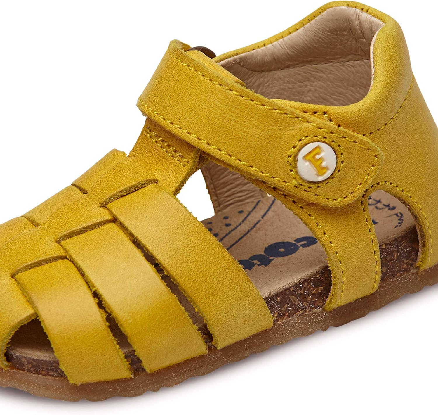 Thumbnail 5 de Falcotto Offene Sandale mit Herzmuster – Leder, Klettverschluss, Gummi-Außensohle