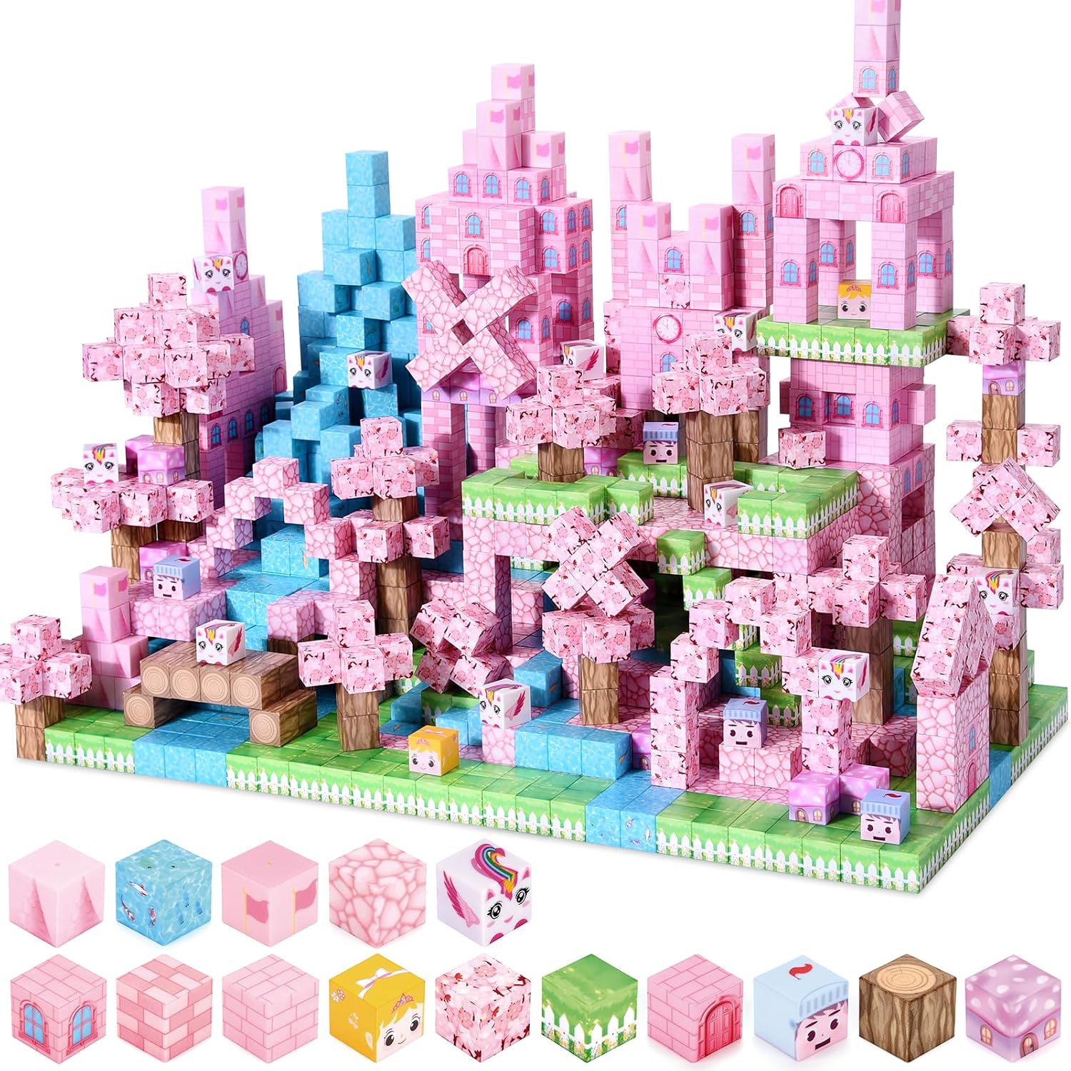 Detalle de YIHANG 100PCS Magnetic Blocks for Kids