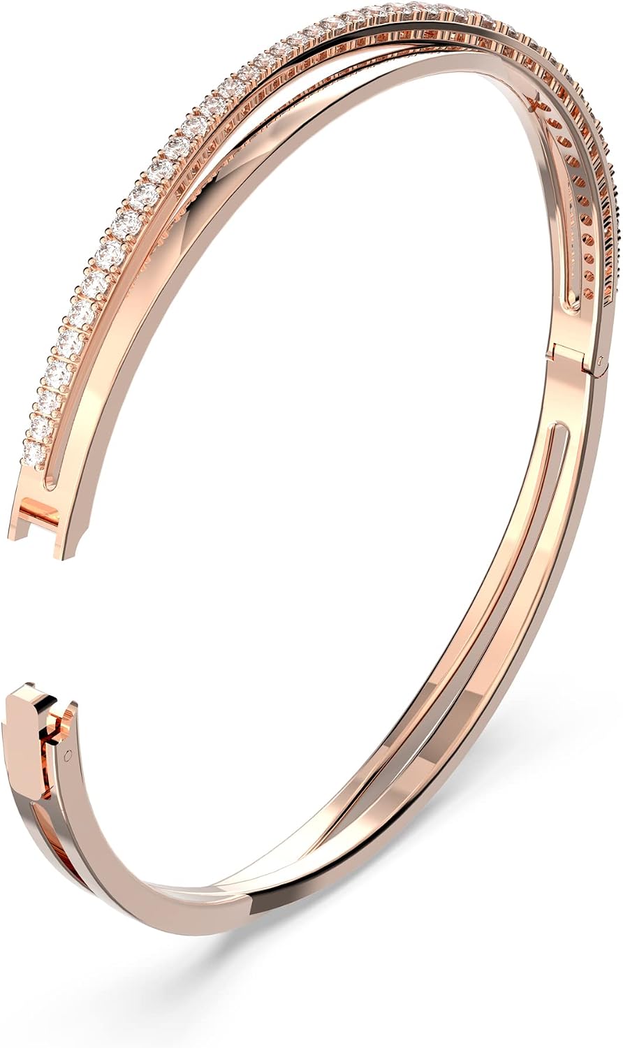 Detalle 2 de Swarovski Pulsera Twist, Baño oro rosa 💍