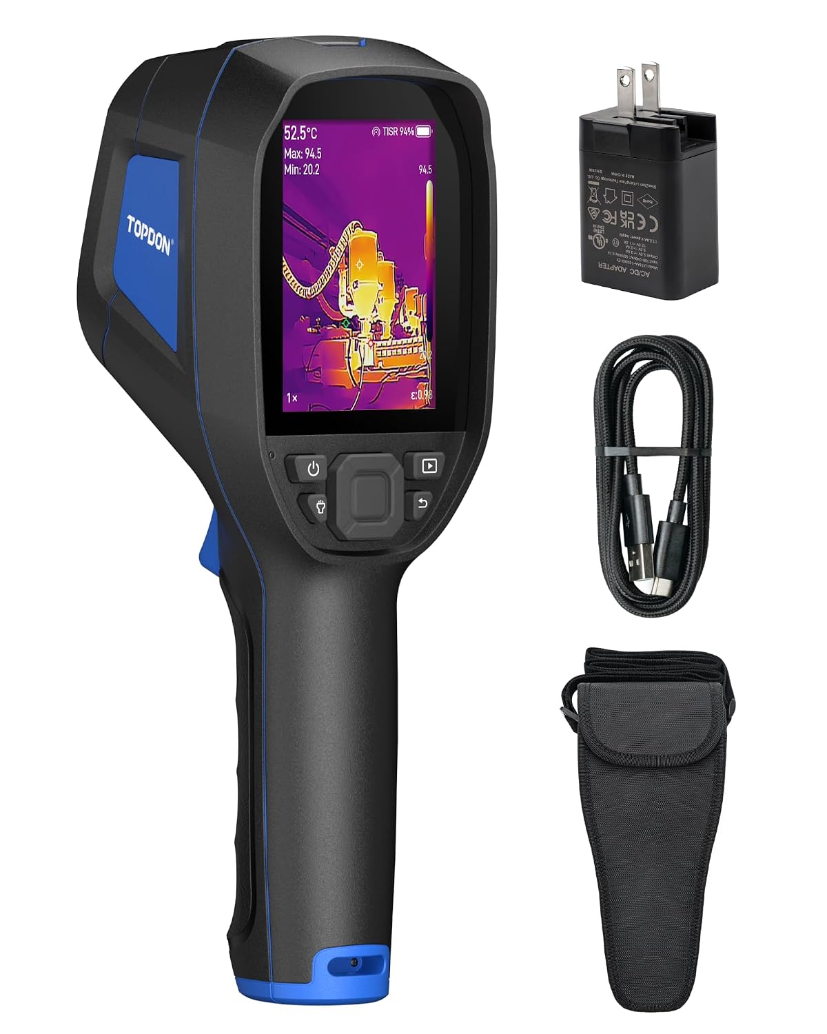 Detalle de TOPDON thermal imaging camera with 3.5-inch display