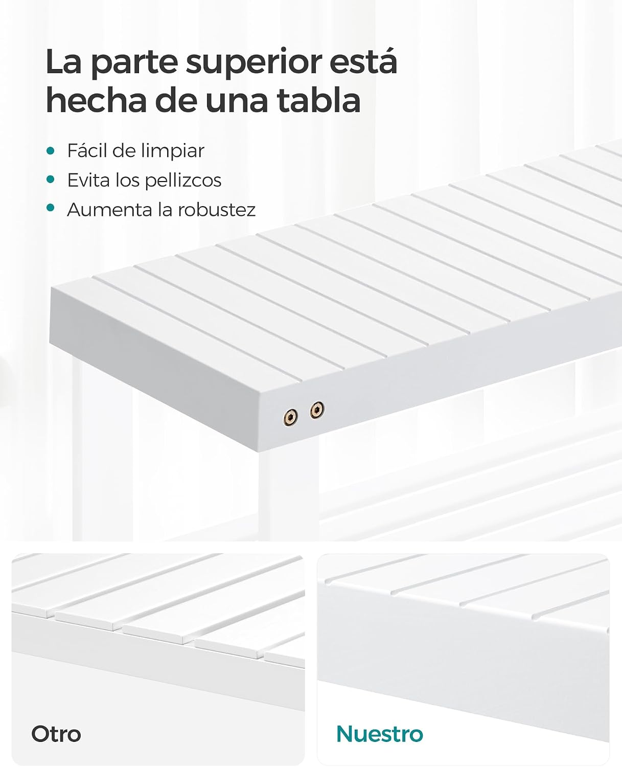 Detalle 2 de SONGMICS LBS004W01 Banco zapatero 286 lb