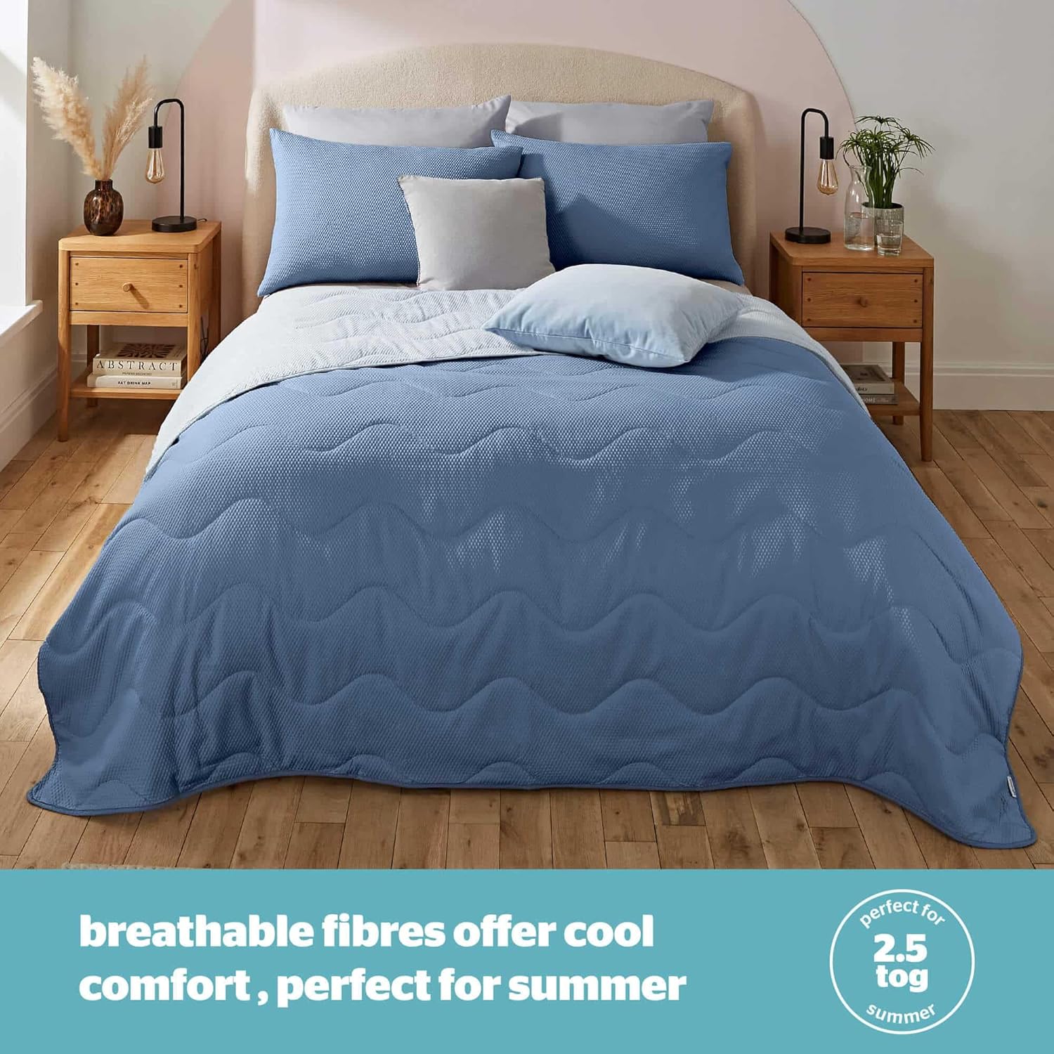 Thumbnail 2 de Silentnight Summer Breeze Coverless Seersucker Duvet (2.5 Tog) – Double