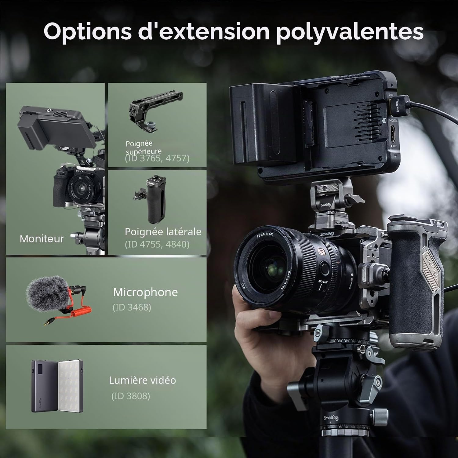 Detalle 2 de SMALLRIG Hawklock cage pour Sony A6700