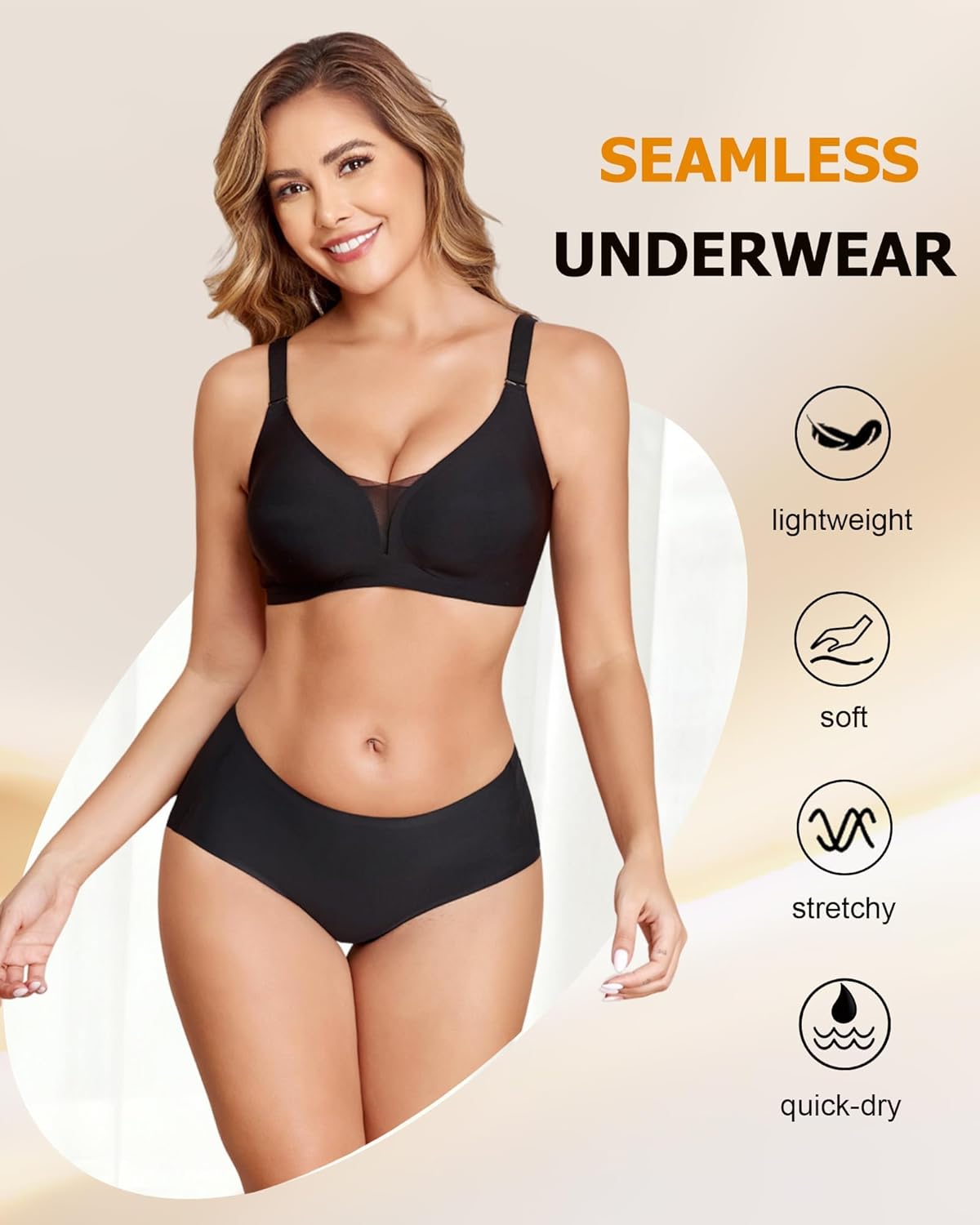 Thumbnail 1 de ALL OF ME 6er-Pack nahtlose Damen-Brazilian-Slips (Seamless) S–XXL – atmungsaktiv, weich & ohne Etikett