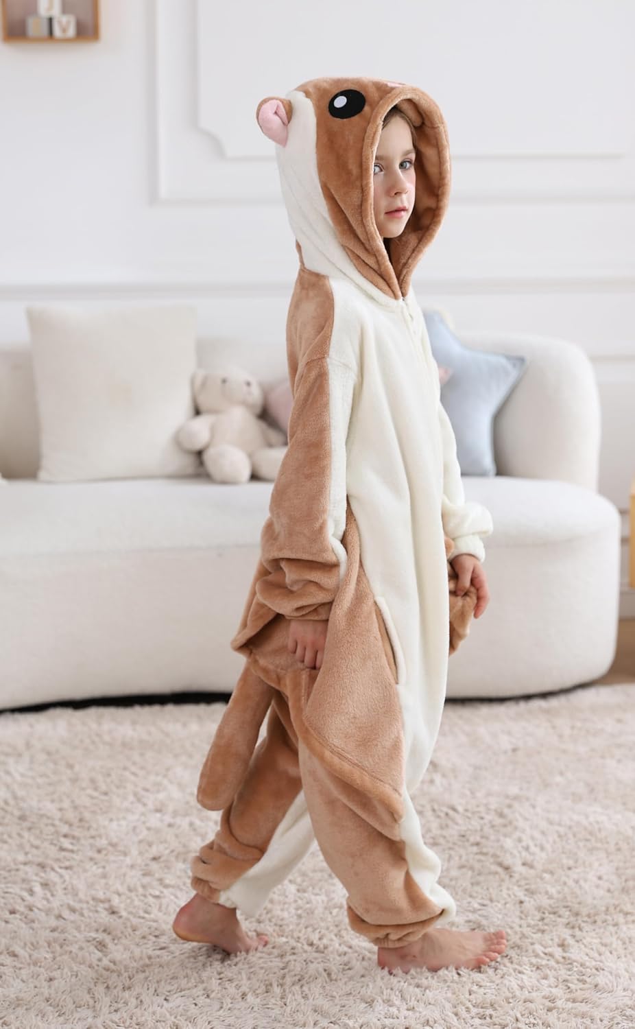 Detalle 1 de ATOZ Kids' Animal Onesie Pajamas, Fleece Halloween and Christmas Costume