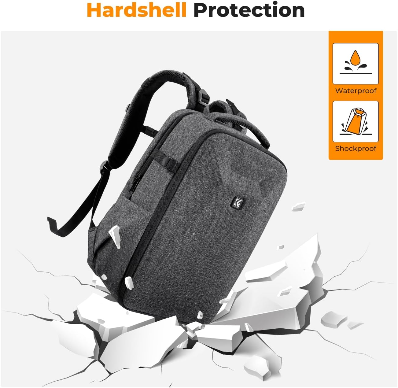 Thumbnail 4 de K&F CONCEPT Kamerarucksack mit Hartschale – Schutz, Modularität und Laptopfach bis 15,6 Zoll