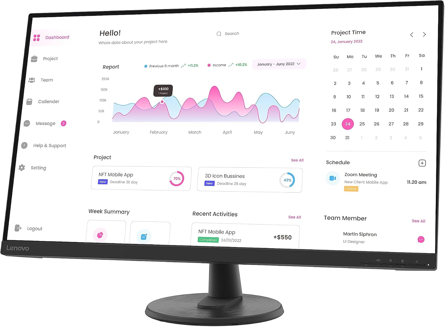 Thumbnail 2 de Lenovo D32-40 (C22320FD0) 32-Inch PC Monitor review