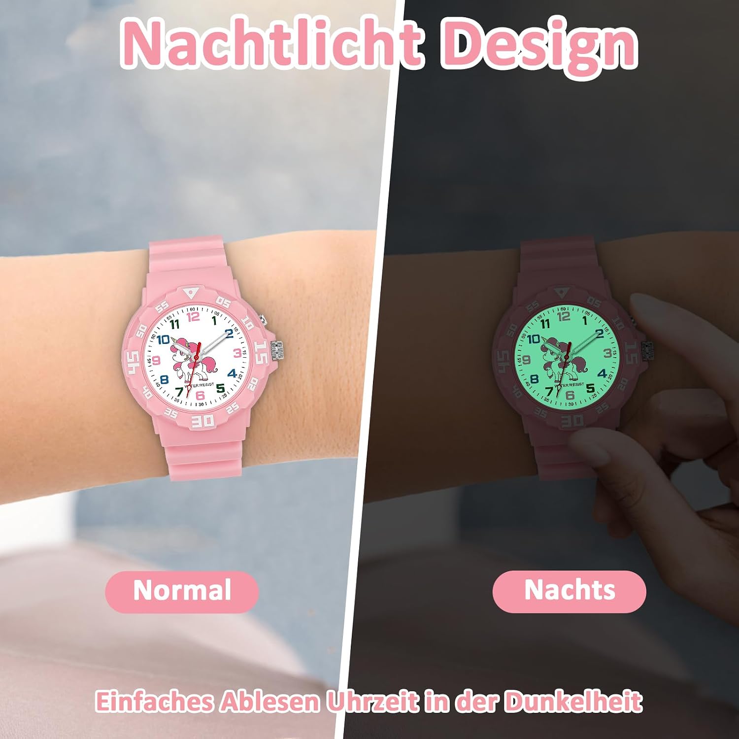 Detalle 2 de TENOCK Reloj infantil con luz nocturna 30 m