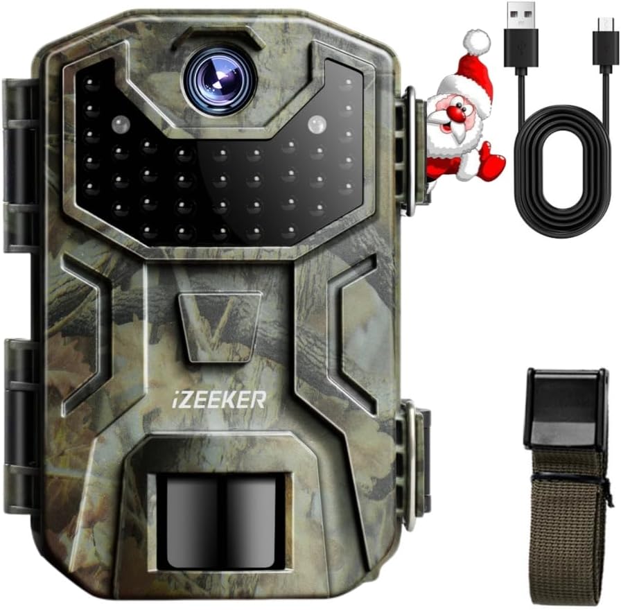 Detalle de iZEEKER iG200 fotoval met 36 MP, 2K HD, 940 nm-infrarood en IP66