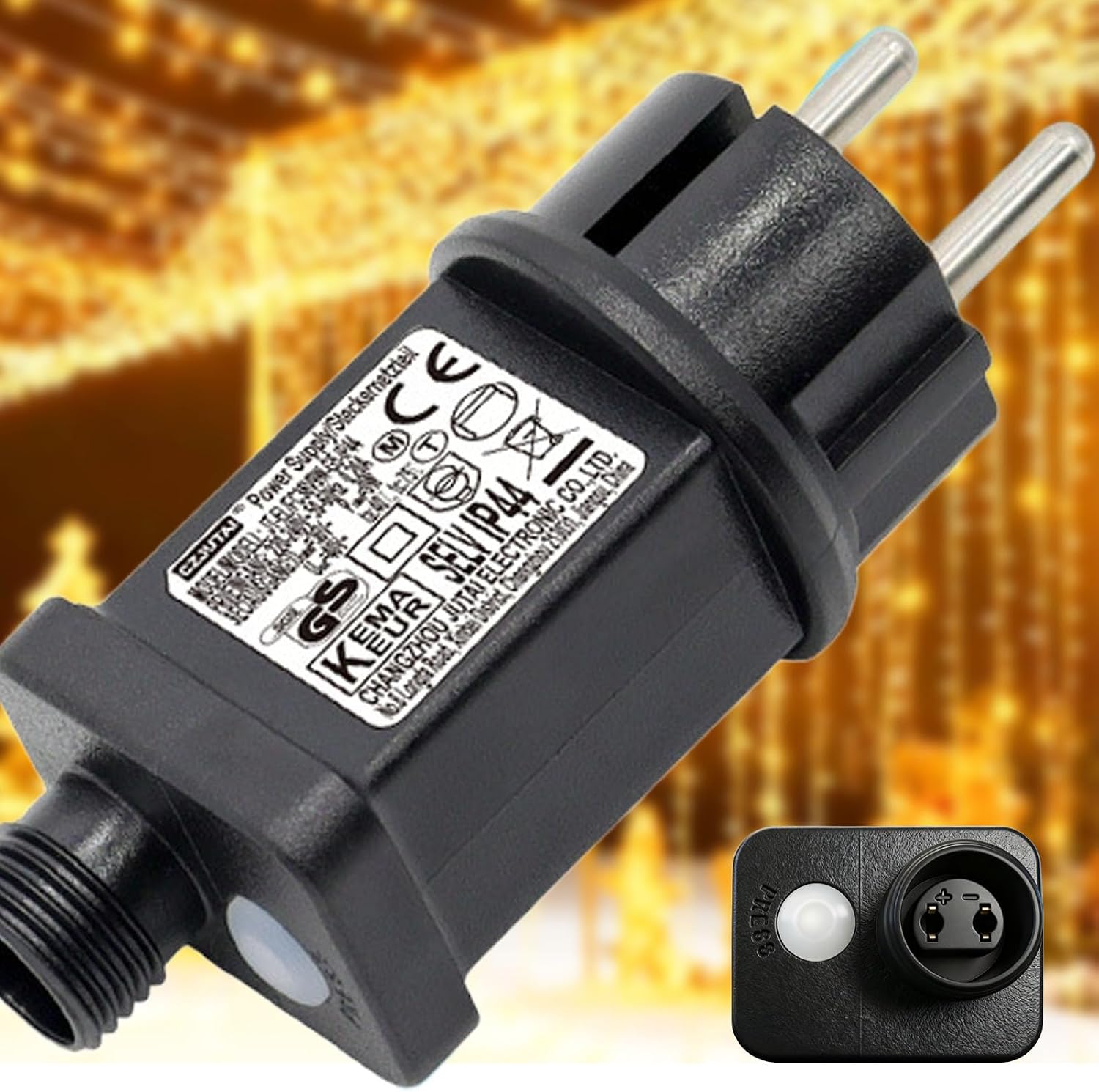 Detalle de yowin Compacte adapter voor kerstverlichting, 31 V, timer en 8 lichtstanden