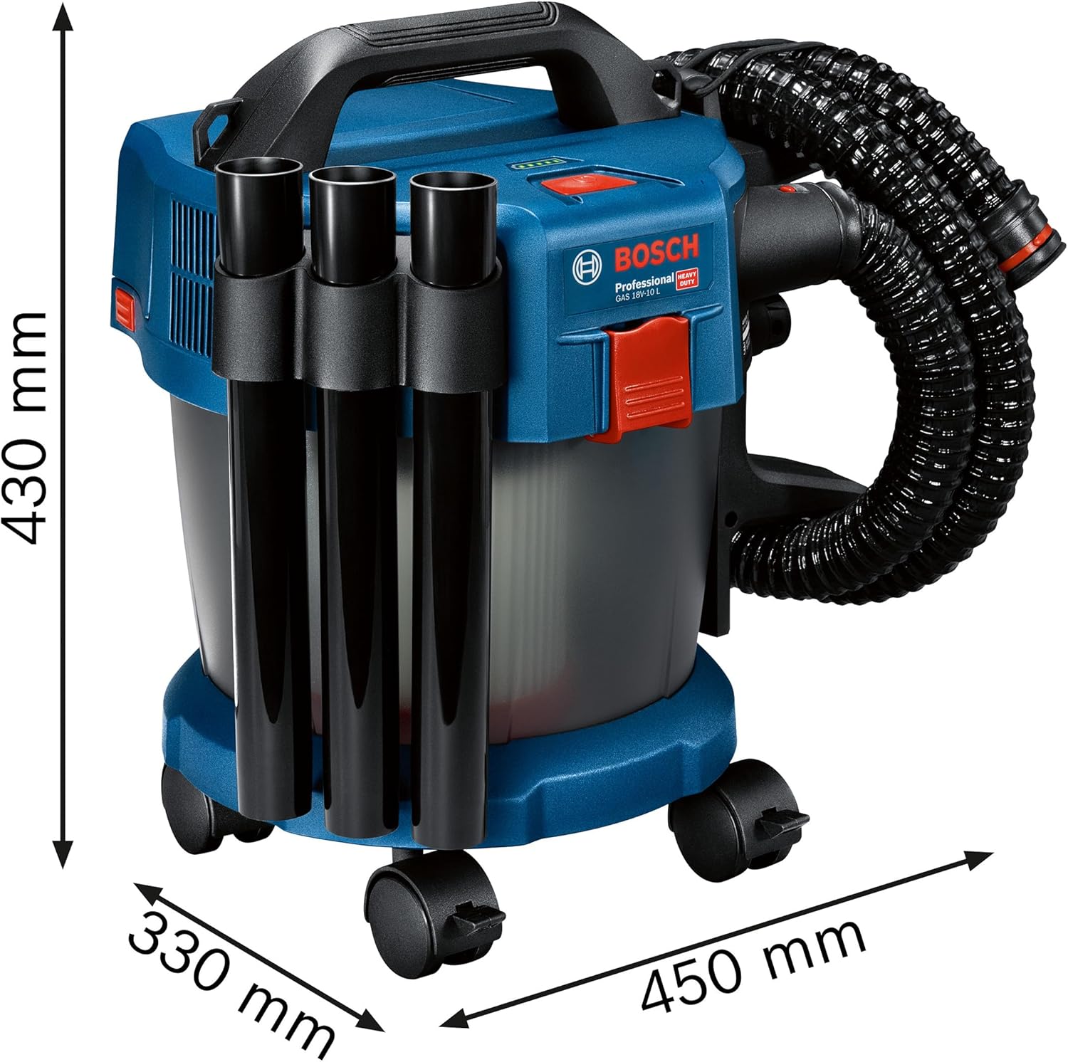 Thumbnail 4 de Bosch Professional 18V System GAS 18V-10 L Industrial Dust Extractor (L-Class) with hose & accessories