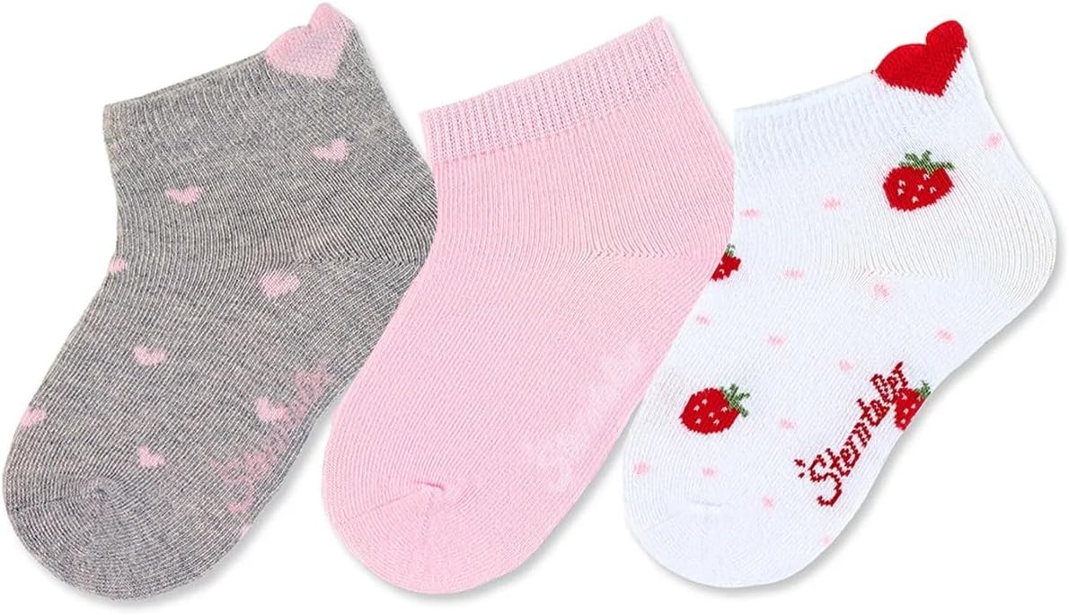 Thumbnail 1 de Sterntaler Sneaker-söckch.3er-pack Herzen 17/18 grigio chiaro – calzini bambina