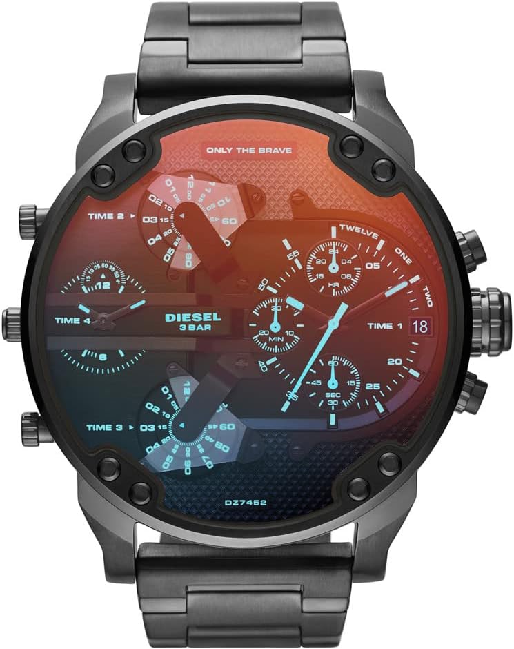 Thumbnail 5 de Diesel Mr. Daddy: orologio da uomo con movimento multifunzione, cinturino intercambiabile in silicone, acciaio o pelle