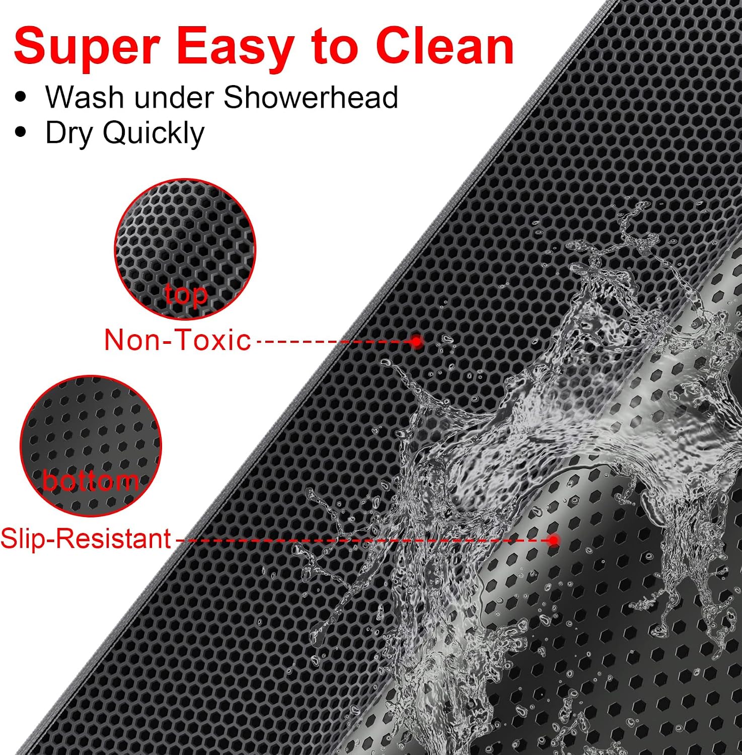 Thumbnail 6 de Waretary Cat Litter Mat, 36" x 30