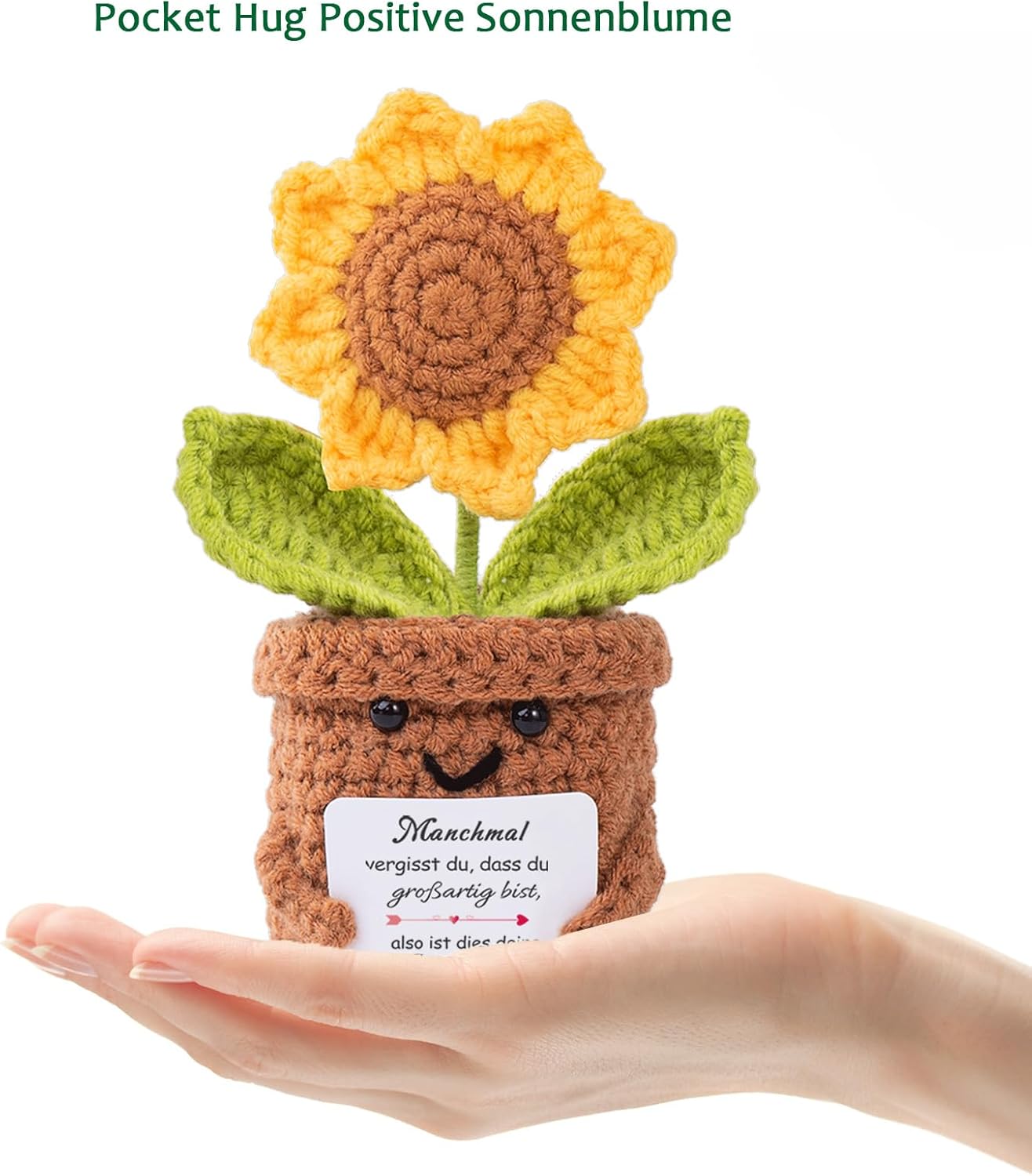 Thumbnail 3 de Aruigu Gestrickte Sonnenblume Geschenk 6 x 14 cm