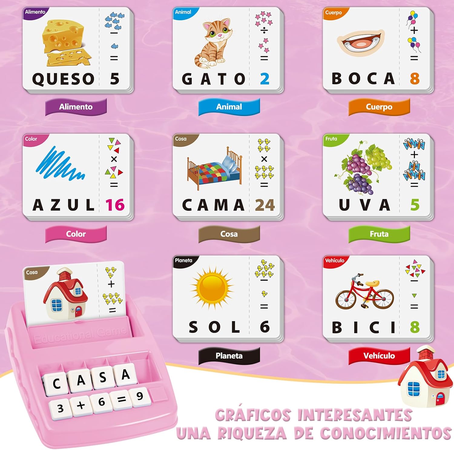 Thumbnail 4 de Joozmui Juegos Educativos 2 en 1 para niños 3-8 años