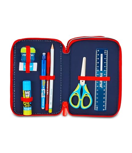 Detalle de Seven Spiderman Estuche escolar 3 cremalleras