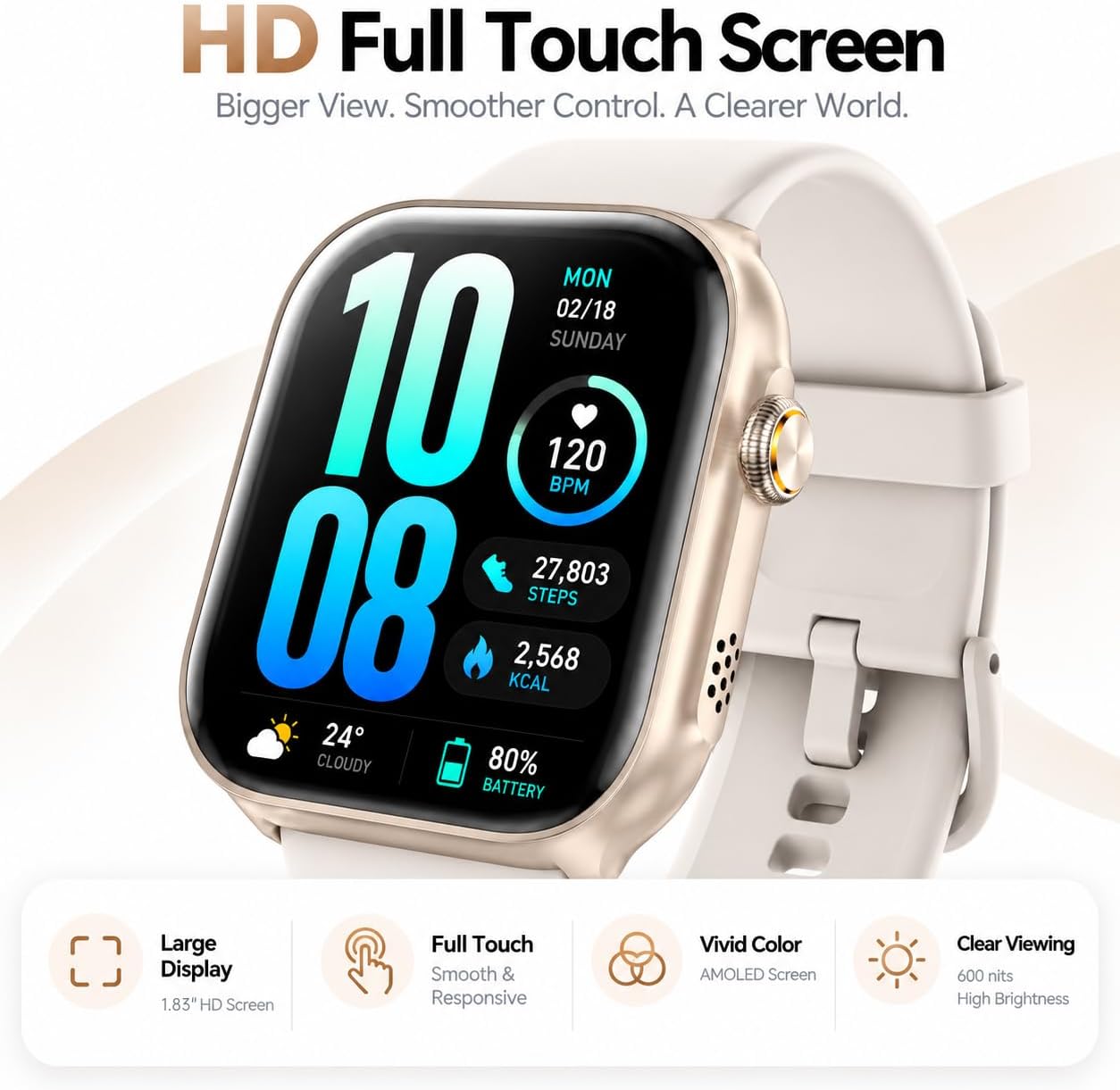 Thumbnail 6 de Motivaris smartwatch with 1.83-inch AMOLED screen