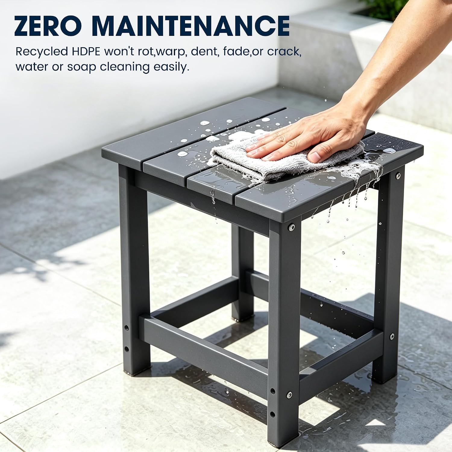 Thumbnail 3 de LZRS Outdoor Side Table in HDPE