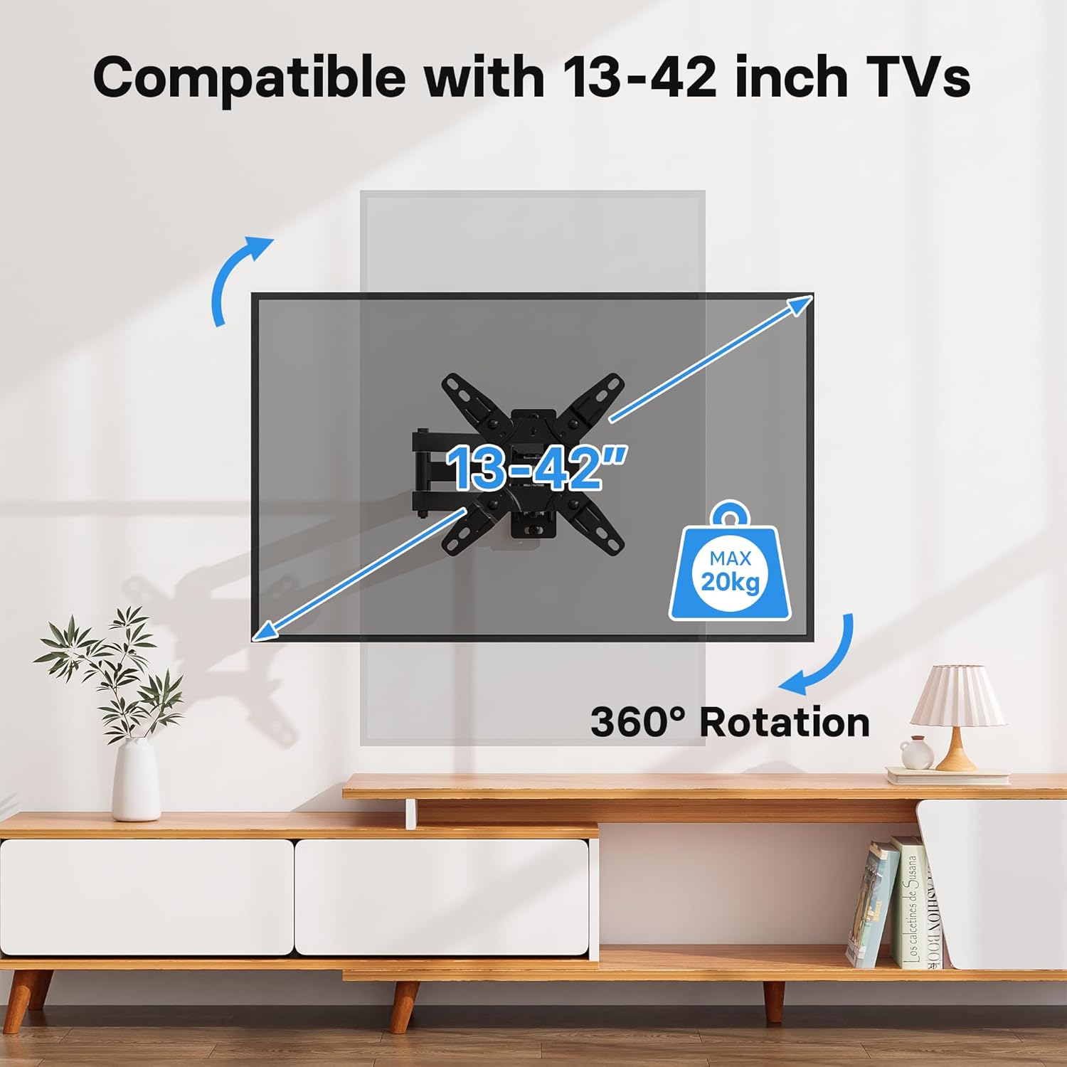 Detalle de Supporto TV BONTEC Parete 13-42 pollici