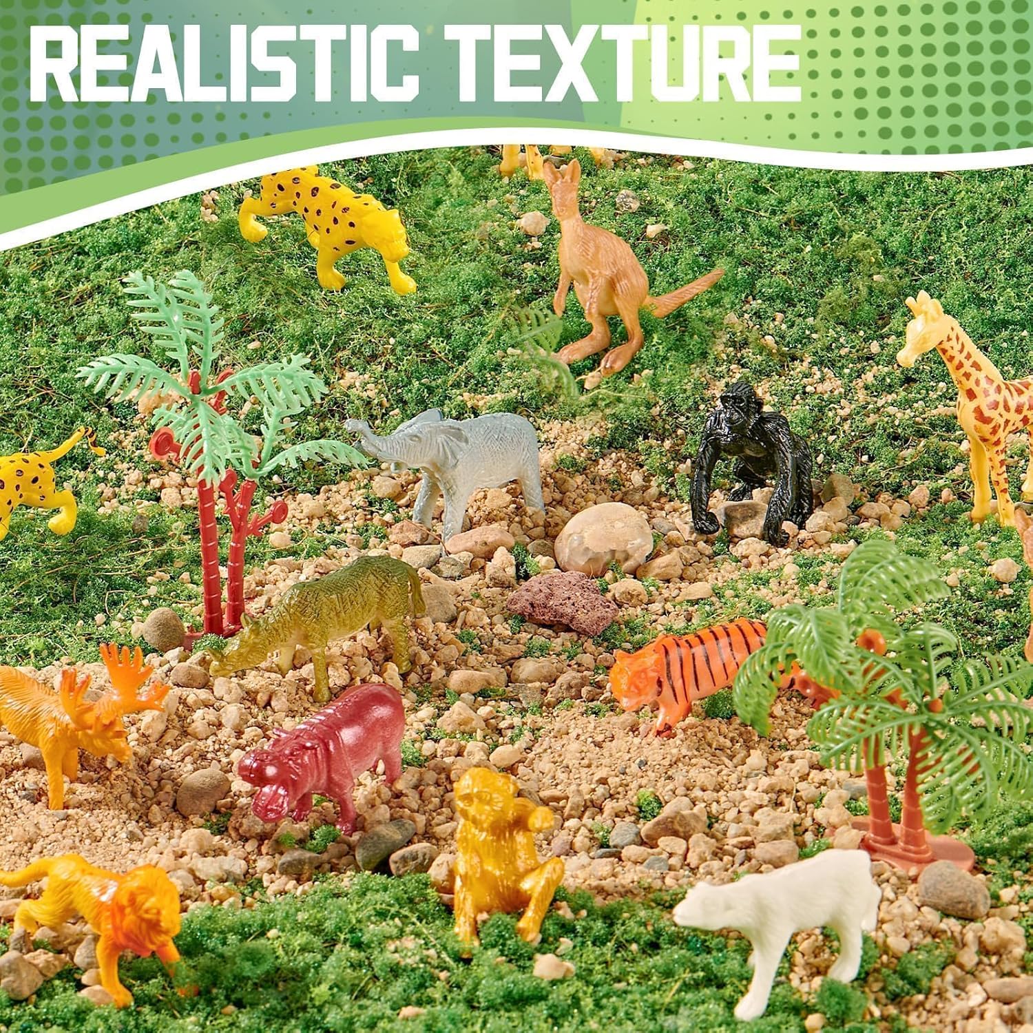 Thumbnail 4 de Yeonha Toys 60 Piece Mini Zoo Animal Set 🐾