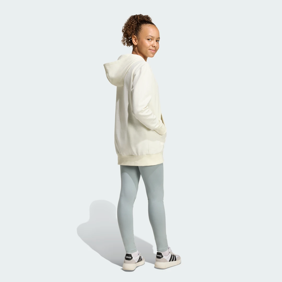Detalle 2 de Conjunto de chándal con capucha Adidas en Blanco