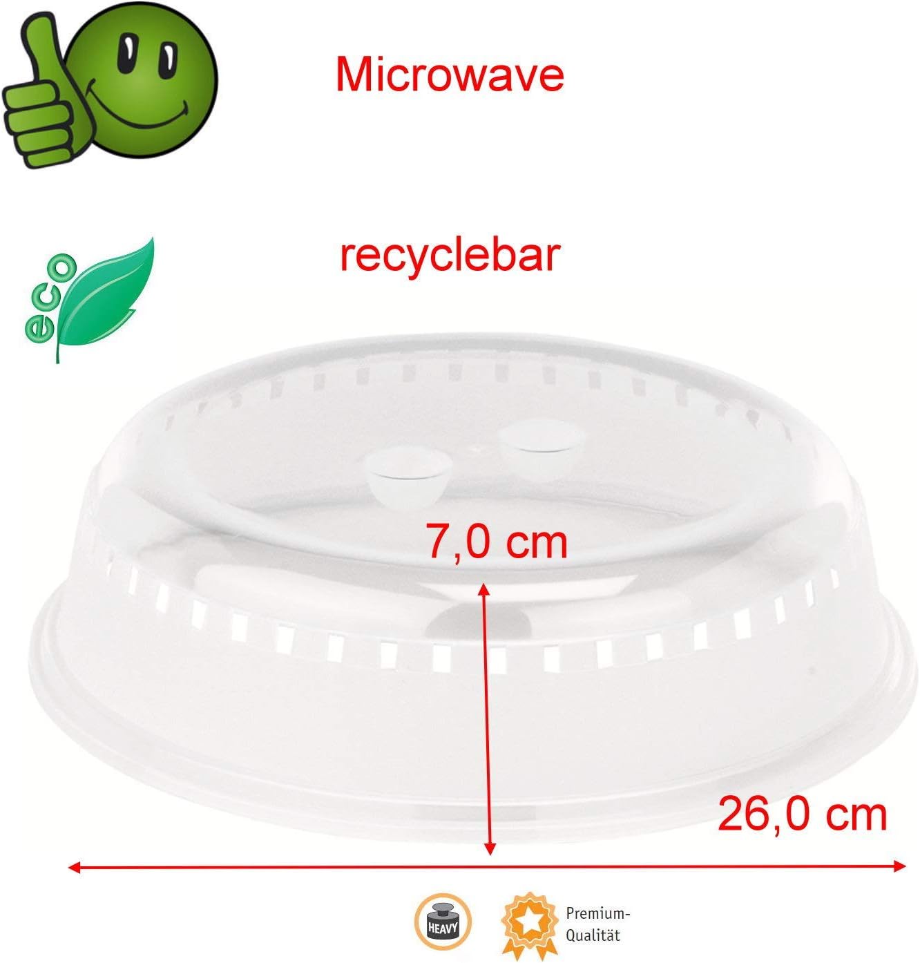 Detalle 2 de Kerafactum magnetrondeksel Ø 26 cm met dubbele handgrepen
