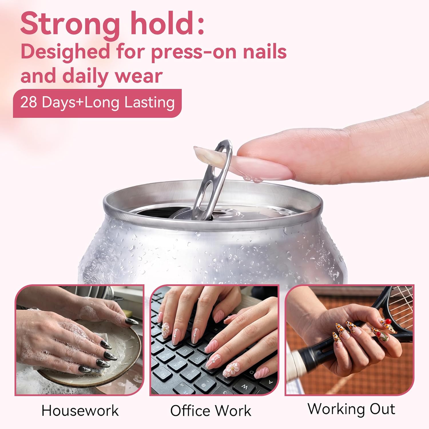 Thumbnail 4 de Makartt Nail Glue Extra Strong (HEMA-Free) – semi-solid air-dry press-on and nail tip glue, 10ml