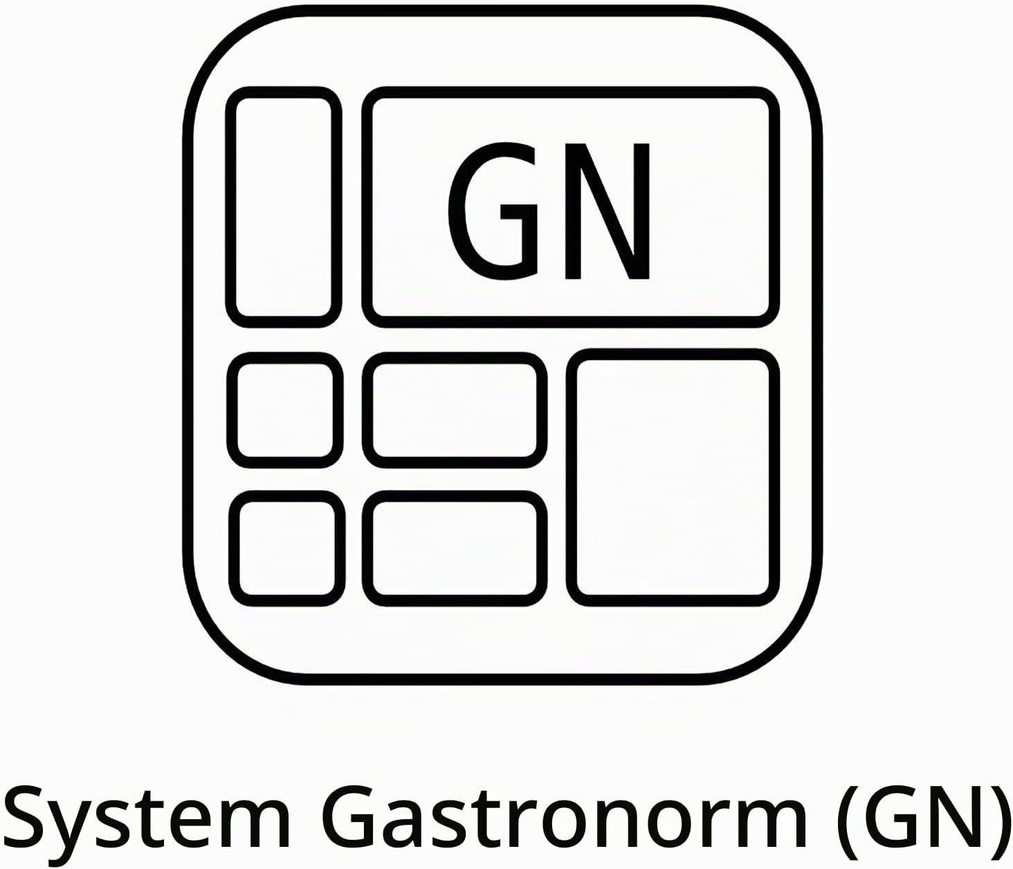 Detalle de APS 81201 GN 1/2 – pojemnik ze stali nierdzewnej, 2 l, 32,5 × 26,5 cm