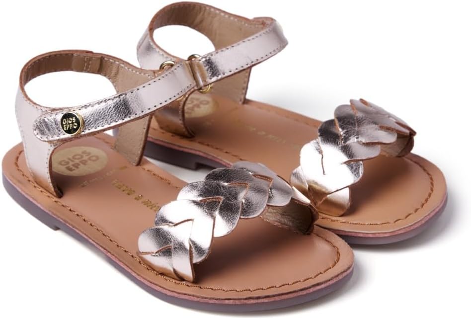 Thumbnail 4 de GIOSEPPO Fille Kinshasa Sangle réglable — sandales cuir métallique tressé, enfant