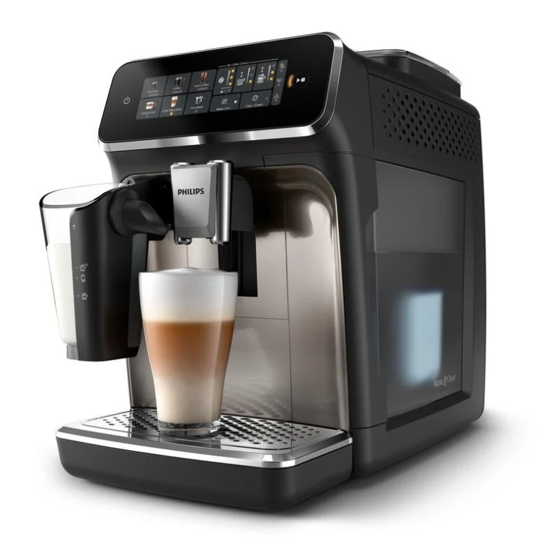 Detalle de Philips LatteGo EP3347/90: cafetera automática con molinillo cerámico, 1,8 L y pantalla TFT