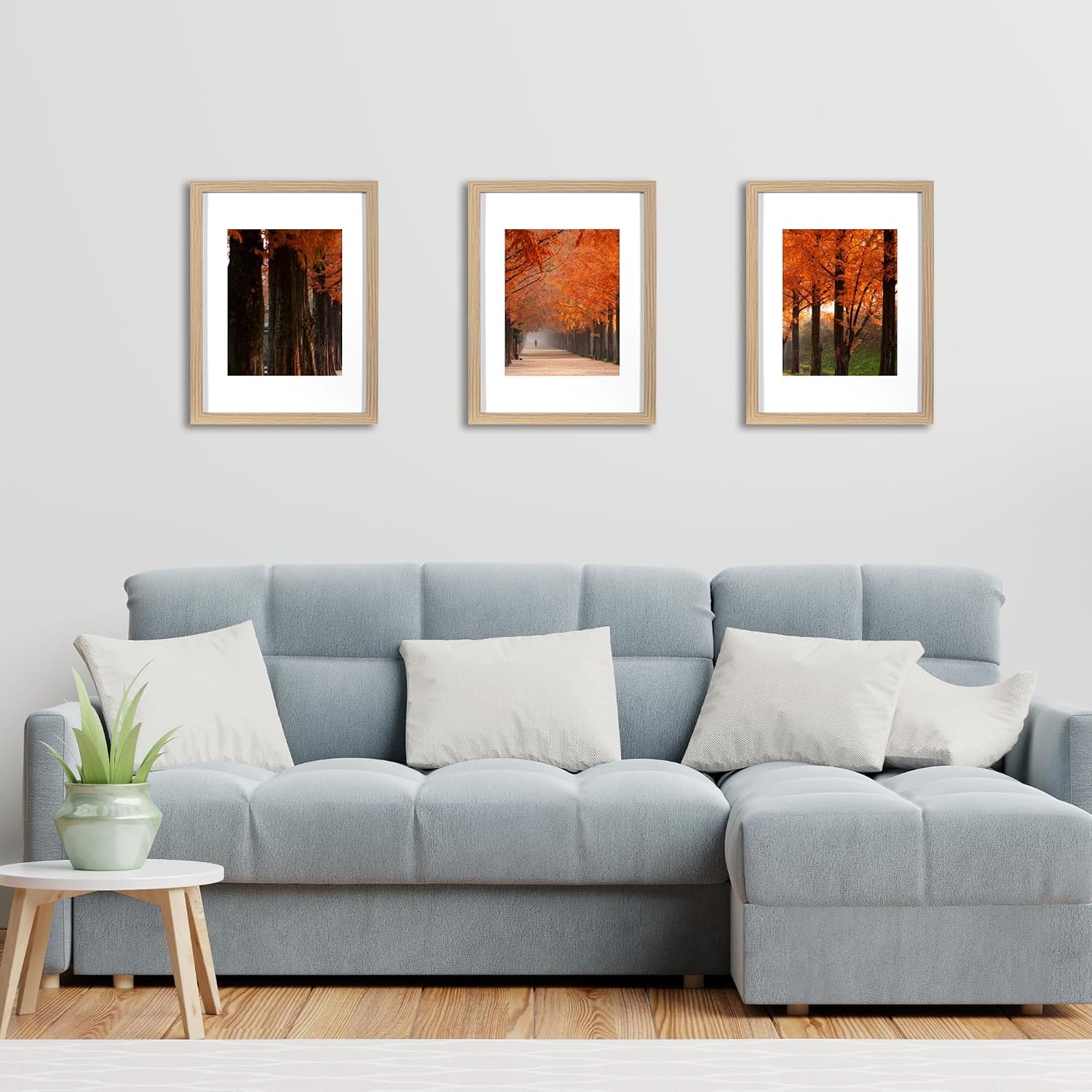 Detalle 2 de KAIWIN Picture Frame Grey A4 set of 3