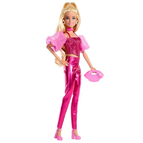 Thumbnail 5 de Barbie Deluxe Style Muñeca n. 5 (JFP40) – look rosa metalizado con corsé brillante y accesorios