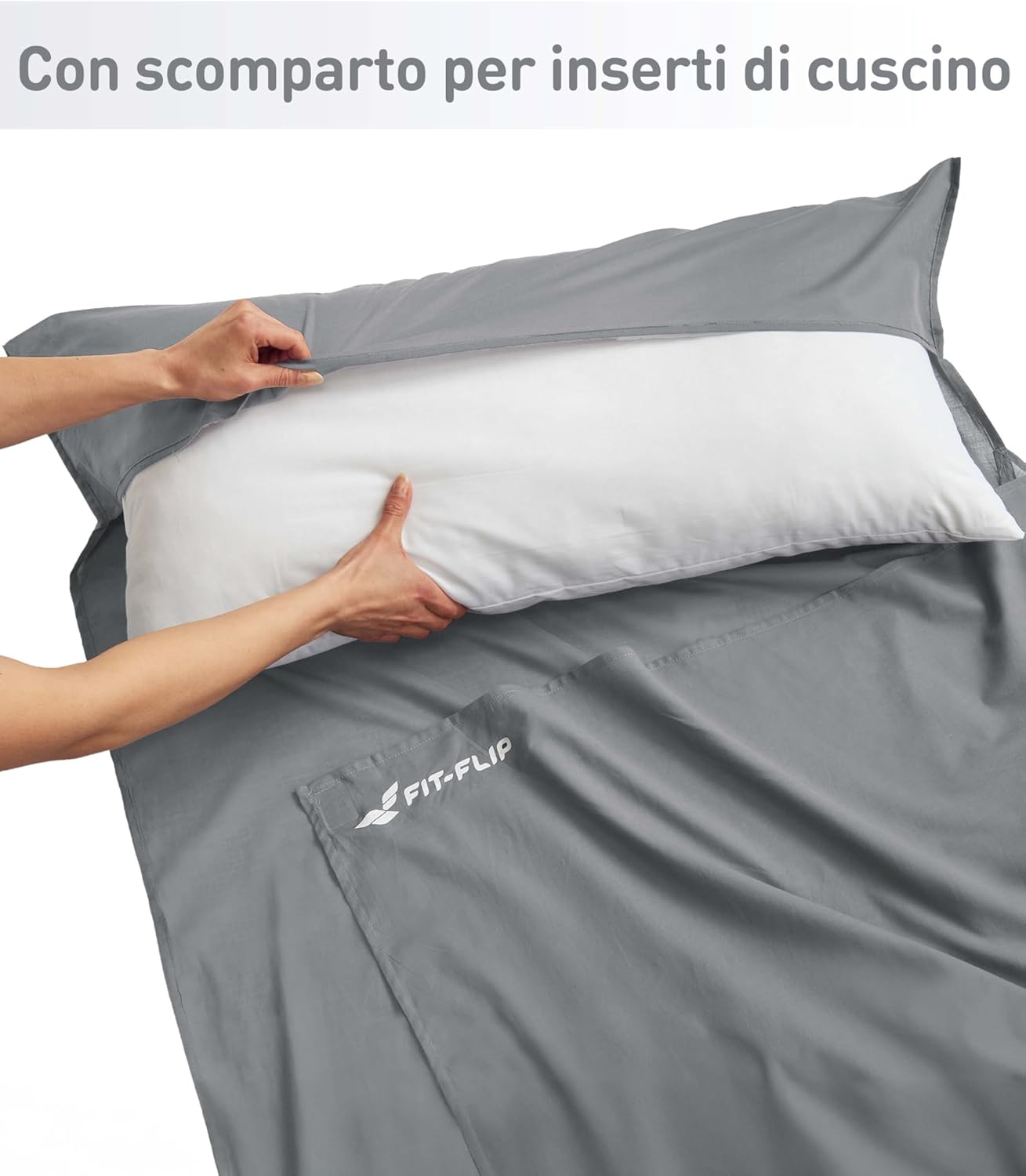 Detalle 2 de Fit-Flip Sacco Lenzuolo da Viaggio 220x90 cm