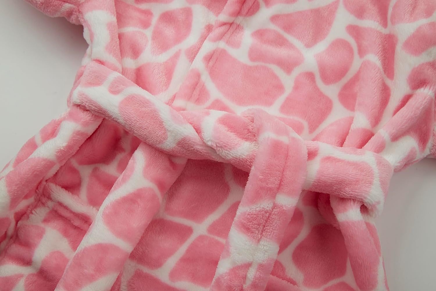 Thumbnail 5 de JZLPIN Children’s Hooded Bathrobe: Soft Coral Fleece Dressing Gown for Kids