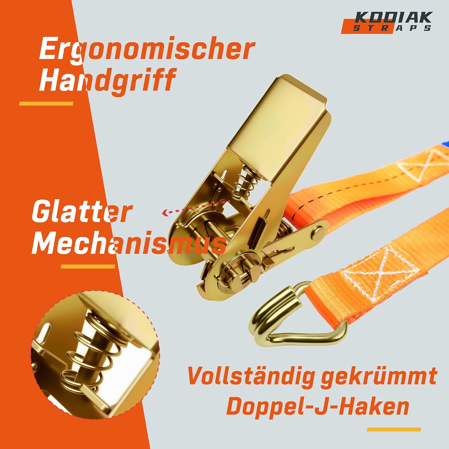 Detalle de KODIAK STRAPS RS2502 Spanngurt 4m đ