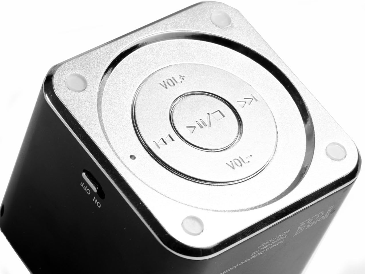 Thumbnail 2 de MusicMan Tragbarer Mini-Lautsprecher Soundstation – MP3-Player mit USB, MicroSD & 3,5-mm-AUX, 600-mAh-Akku (schwarz)